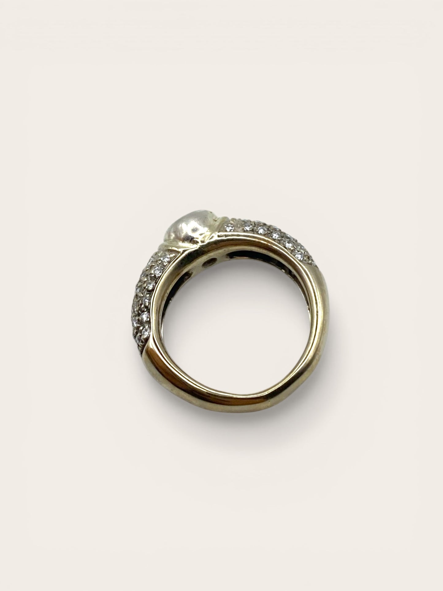 Anello pave’ di brillanti