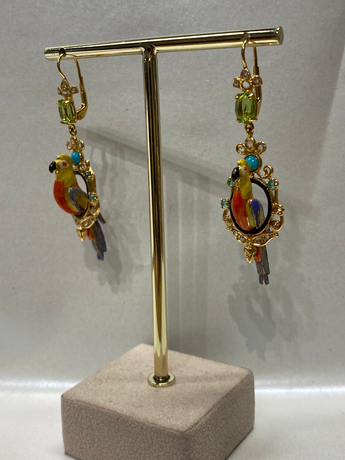 Orecchini pappagallo