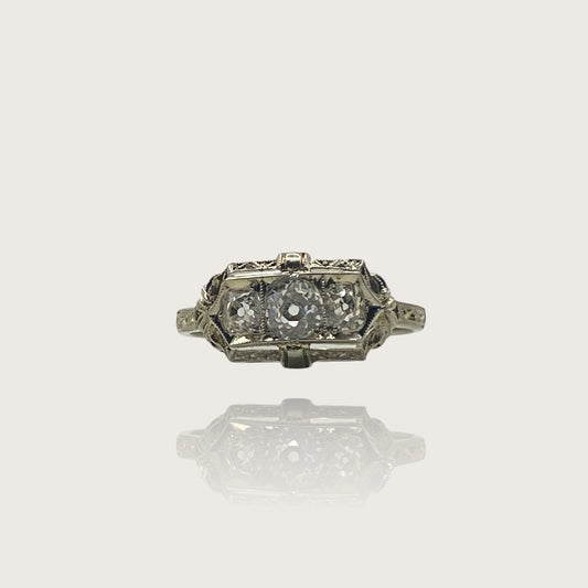 Anello antico Arte Déco