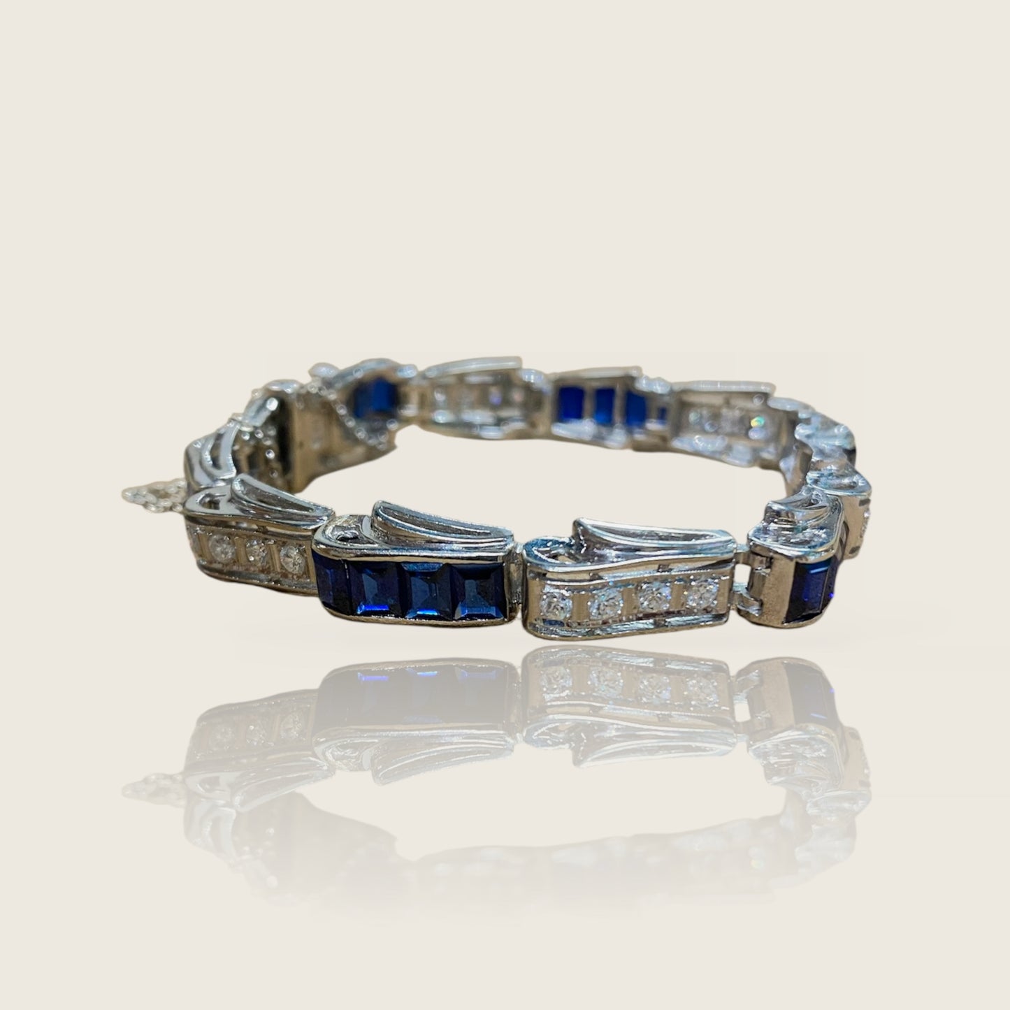 Bracciale Art Déco zaffiri