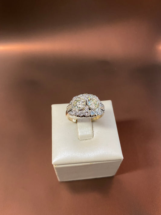 Anello doppio Brillante