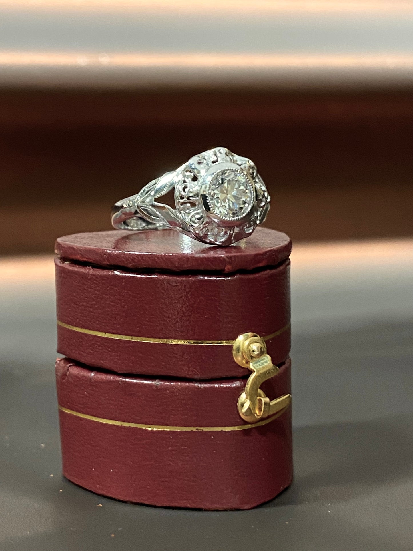 Anello solitario d’epoca