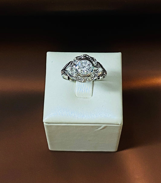 Anello solitario d’epoca