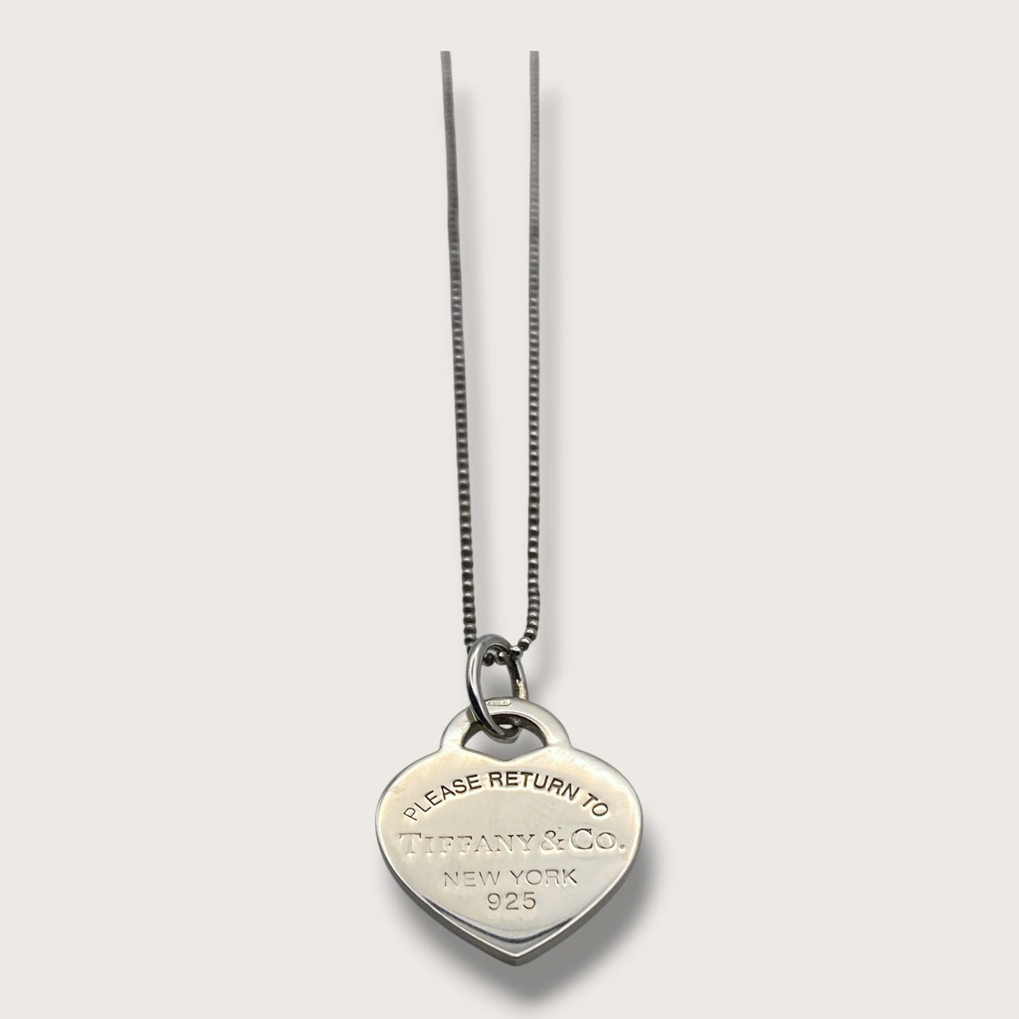 Collana Tiffany e Co. Con cuore smalto azzurro