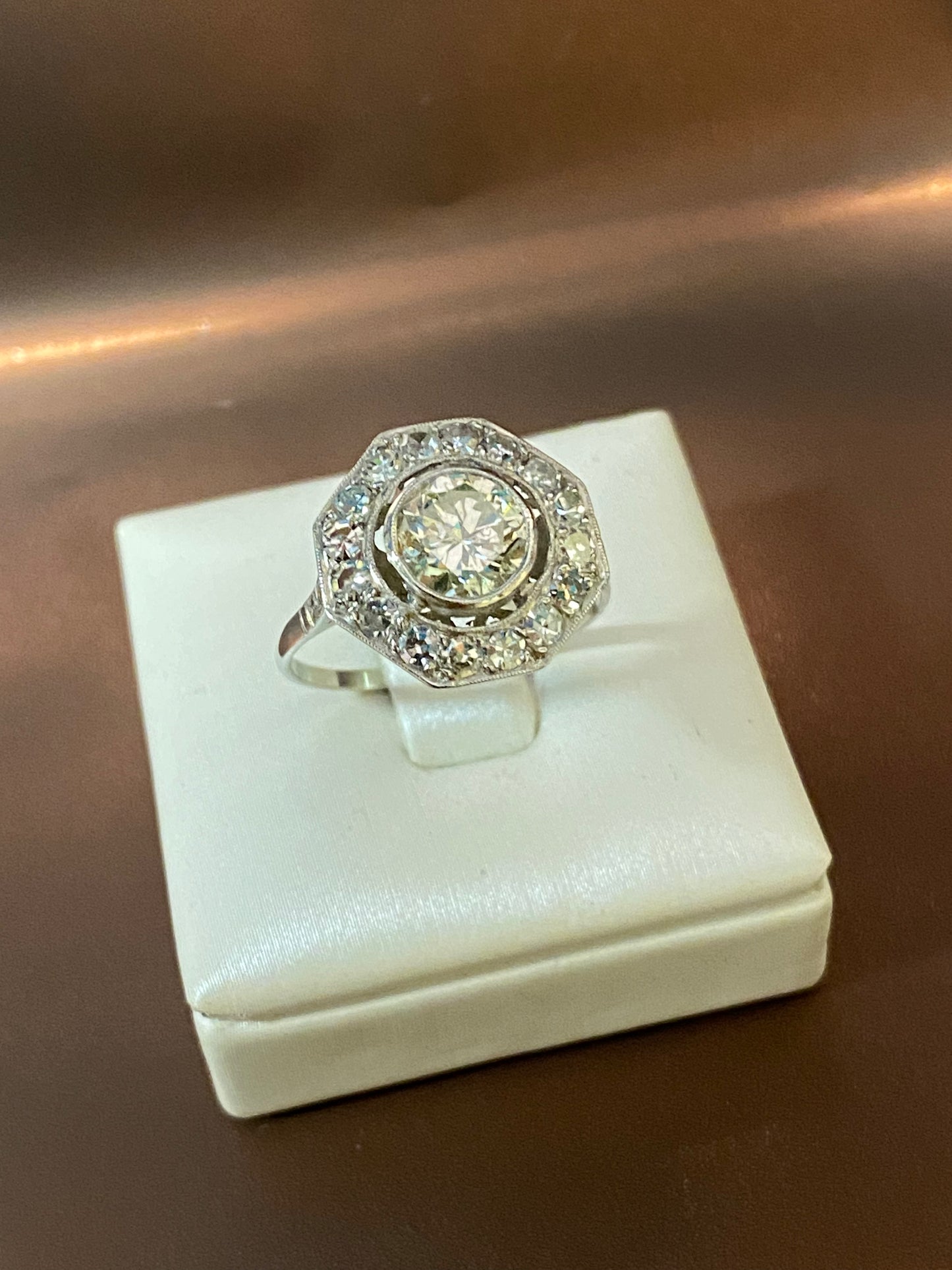 Anello platino e Diamanti