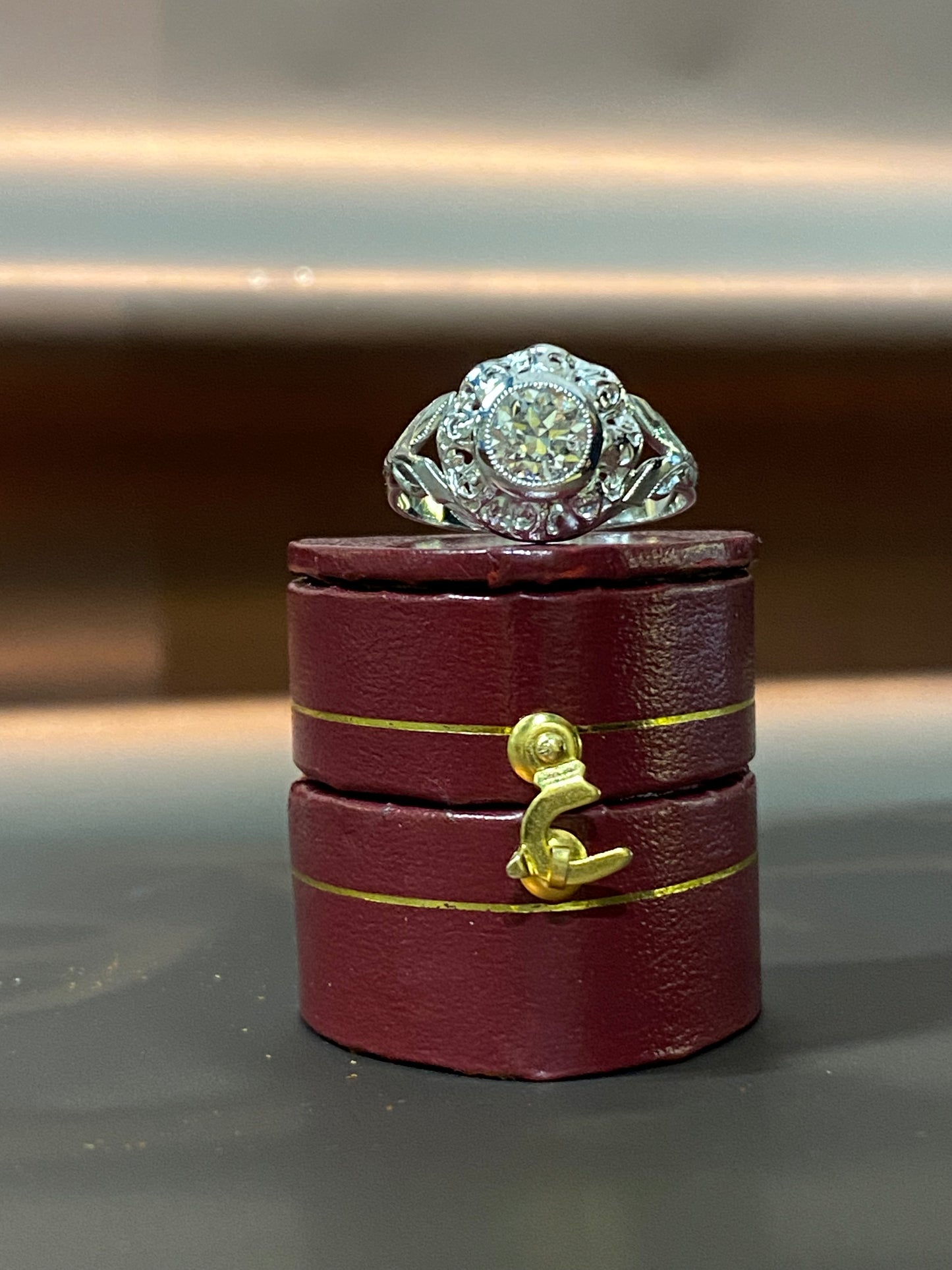 Anello solitario d’epoca