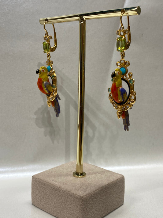 Orecchini pappagallo