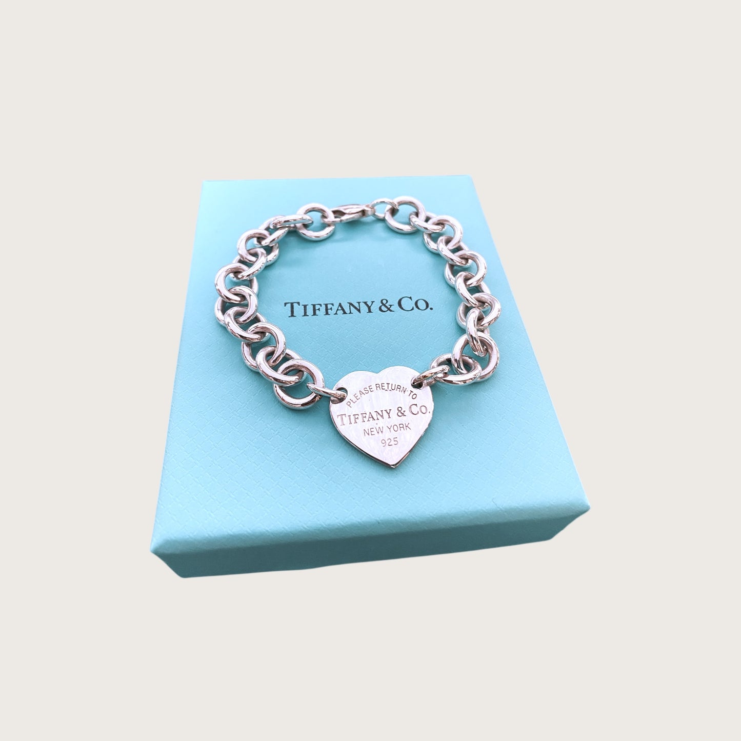 Bracciale cuore centrale Tiffany e co